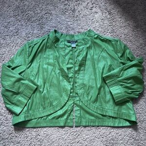 Ashley Stewart green cropped  jacket size 22/24